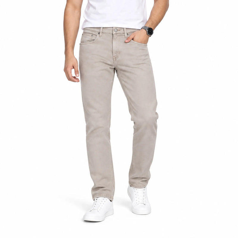 Men's ankle-fit denim jeans, cropped street style