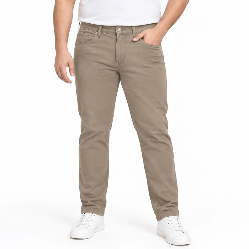 Men's ankle-fit denim jeans, cropped street style