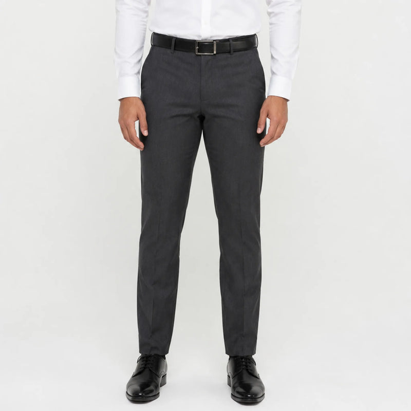 Men's formal ankle-fit trousers, desk-to-dinner style