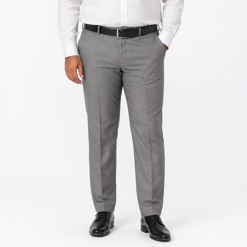 Men's polo-fit formal trousers for office wear