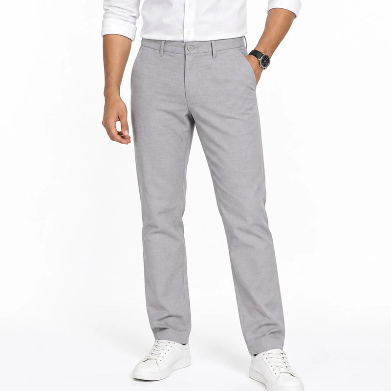 Men's slim-fit cotton trousers, everyday casual wear
