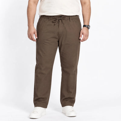 Men's relaxed-fit cotton pants, breathable comfort
