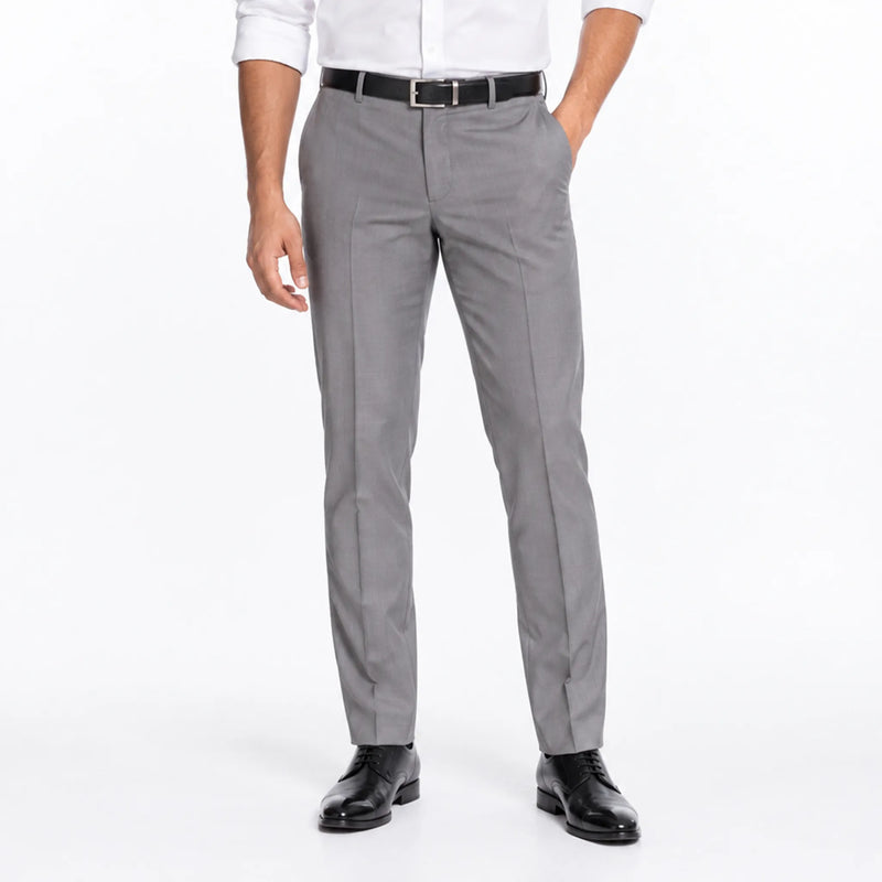 Men's polo-fit formal trousers for office wear