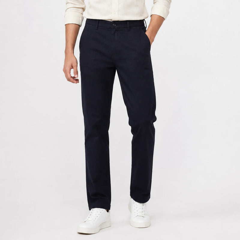 Men's slim-fit cotton trousers, everyday casual wear
