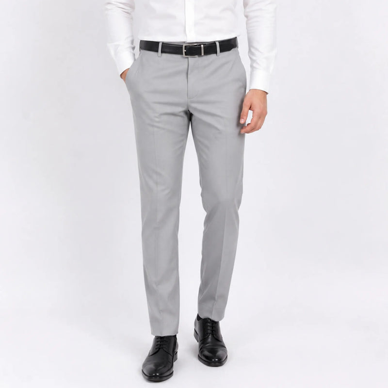 Men's polo-fit formal trousers for office wear